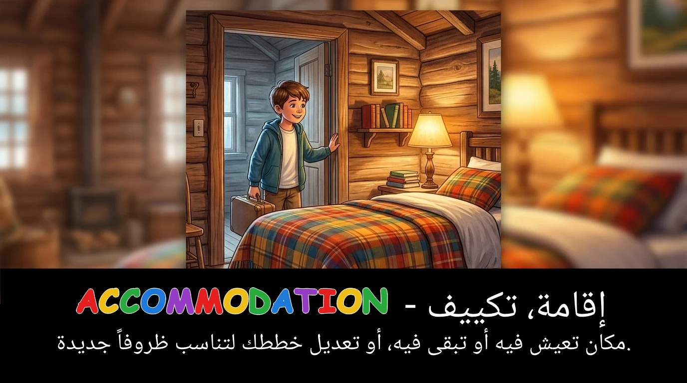 Arabic Illustration for accommodation